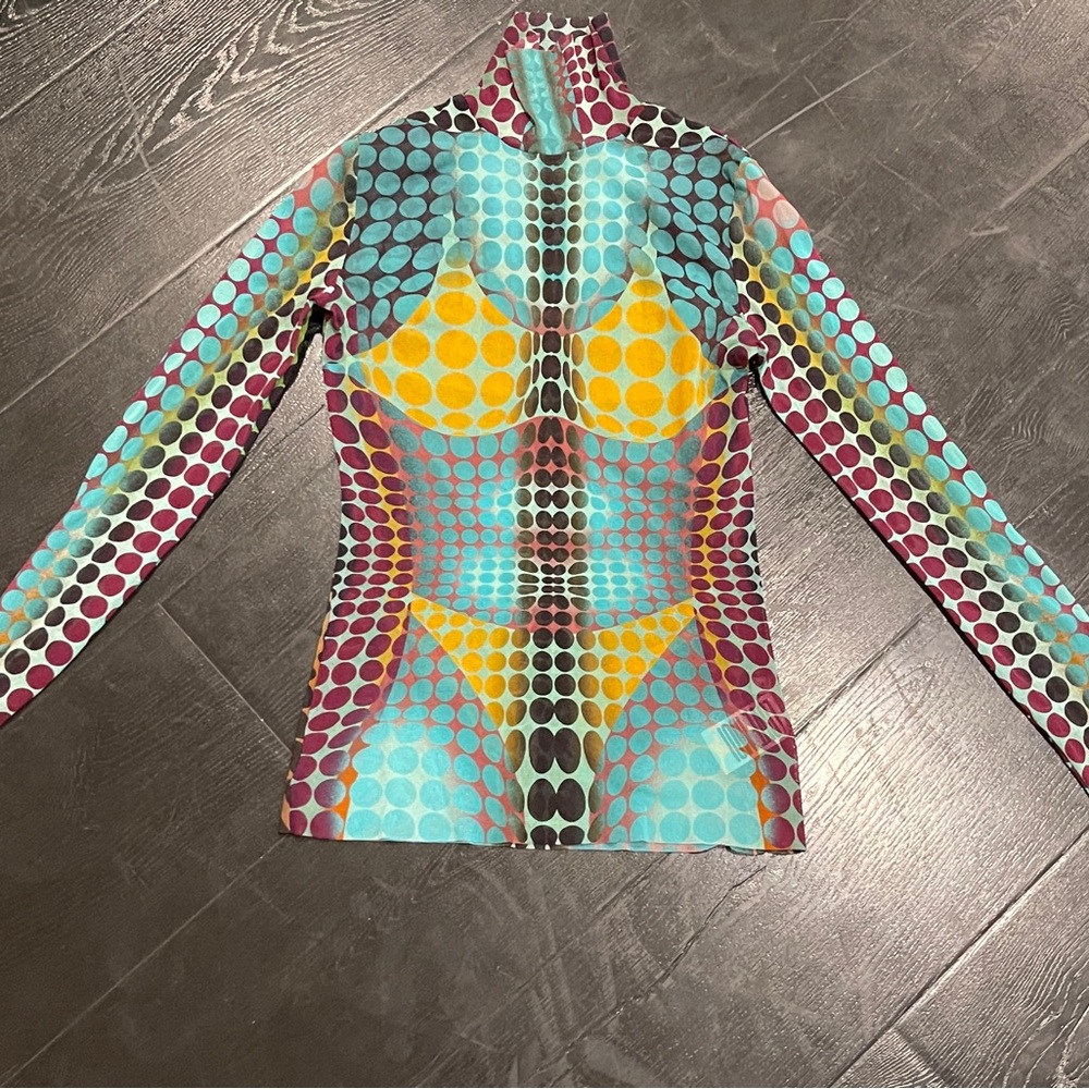 Jean Paul Gaultier Blue Dots Turtleneck